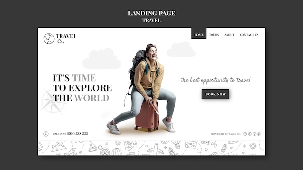 Travel the world  web template