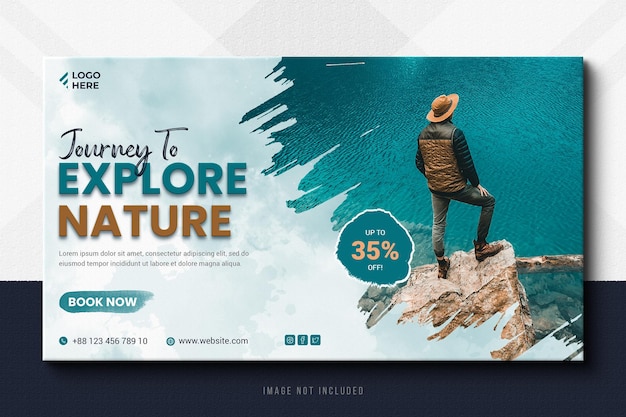 Travels Web Banner For Social Media Template and Instagram Post