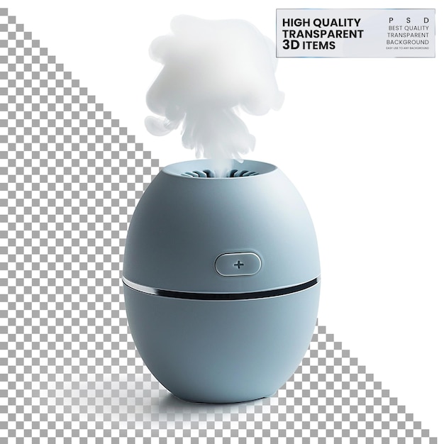 Travelsized mini humidifier Small and portable humidifier on transparent background