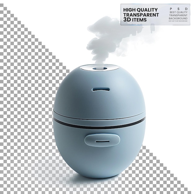 Travelsized mini humidifier Small and portable humidifier on transparent background