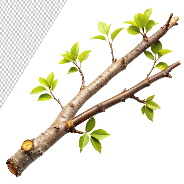 tree branch isolated on transparent background