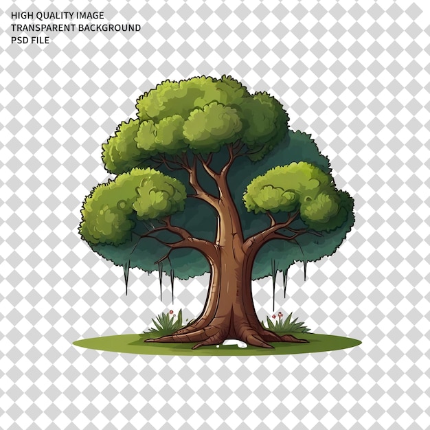 tree isolated on white background PSD png transparent background