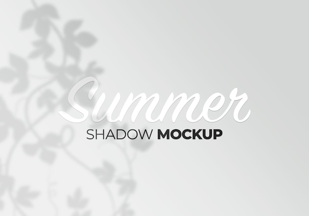 Tree leaves shadow mockup background