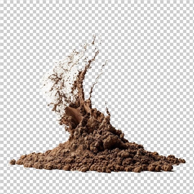 PSD a tree sprouting out of a pile of sand