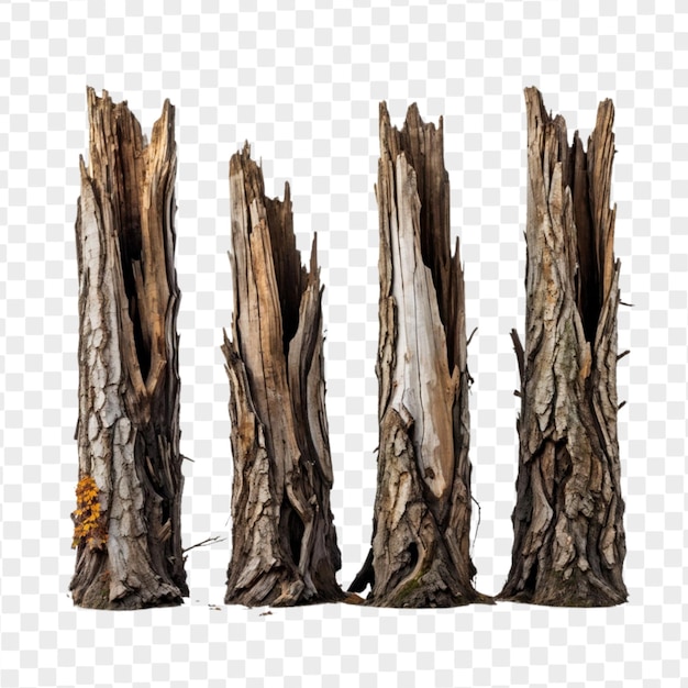 Tree stump isolated horror