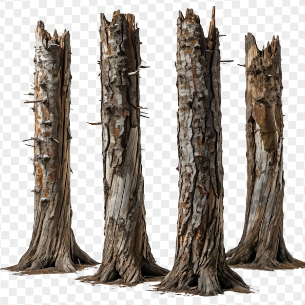 Tree stump isolated horror