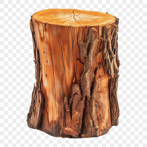 Tree stump isolated on transparent background PNG