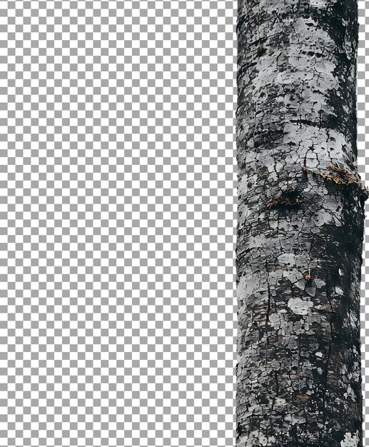 PSD tree trunk isolated on transparent background