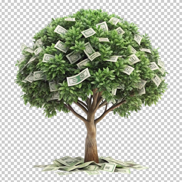 PSD a tree with many money on it