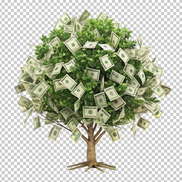 PSD a tree with many money on it