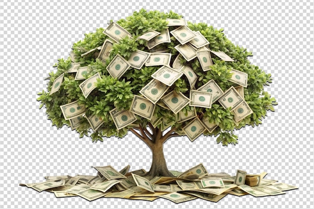 Tree with money png