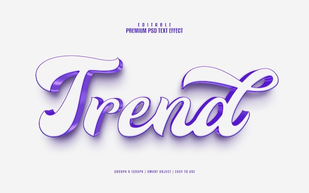 Trend editable premium psd text effect