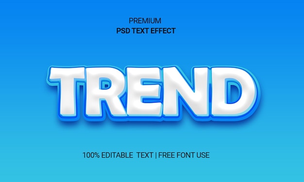 Trend editable shiny text style effect Premium psd