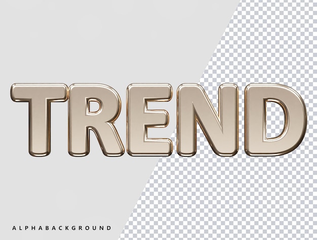 Trend vector illustration text effect 3d render