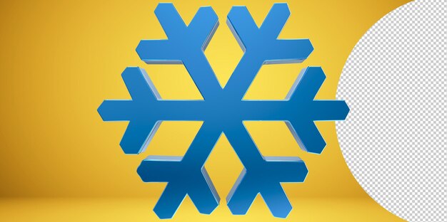 Trendy snowflake icon png on Transparent Background