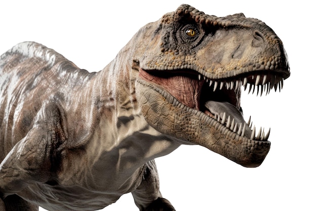 TRex dinosaur isolated on transparent background Ai generated