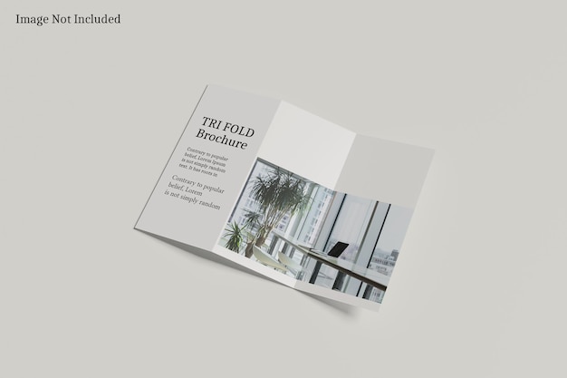 Tri Fold Brochure Mockup A4