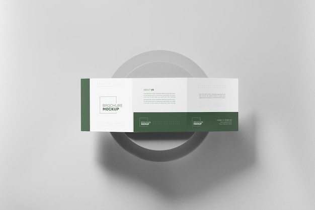 Tri fold brochure mockup