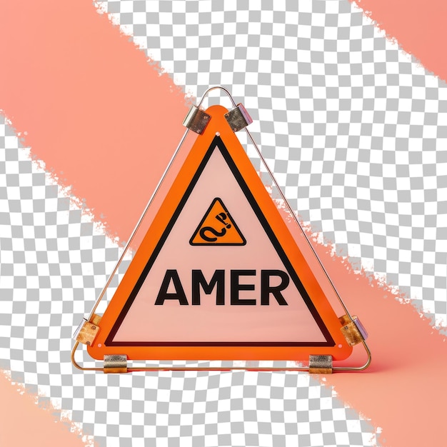 PSD a triangle with the word  amn  on it