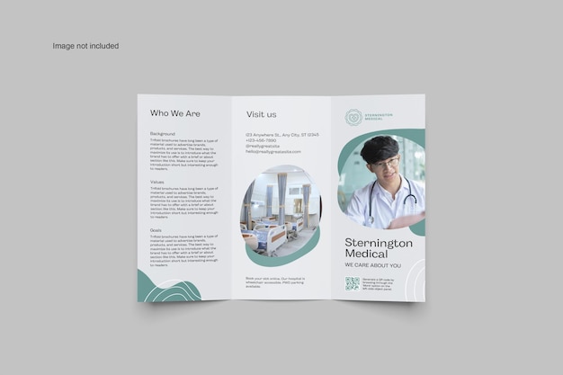 TRIFOLD BROCHURE A4 MOCKUP