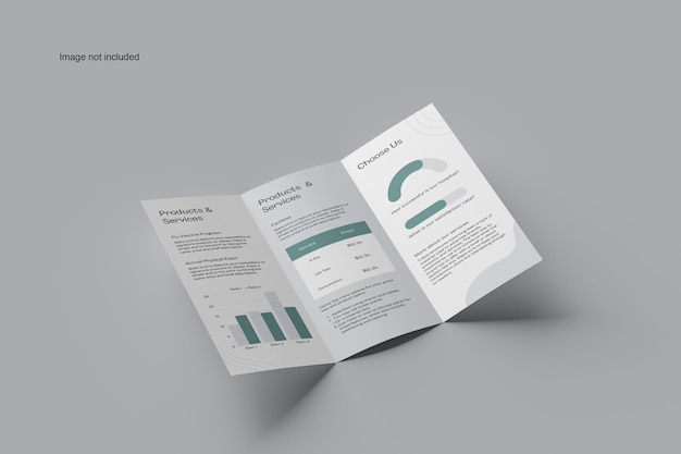 TRIFOLD BROCHURE A4 MOCKUP