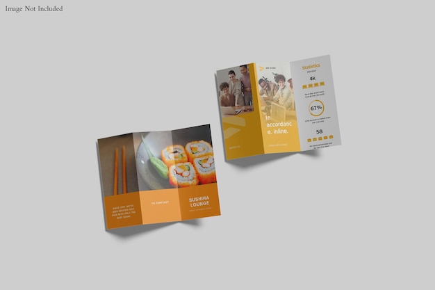 Trifold brochure concept mockup