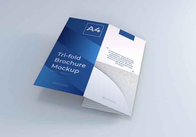 Trifold Brochure Folded Mockup