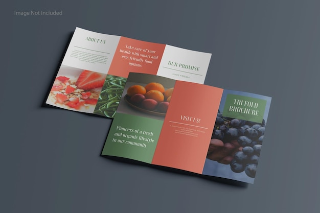 Trifold Brochure Mockup Premium Psd