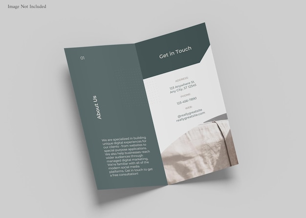 Trifold Brochure Mockup