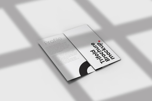 trifold brochure mockup