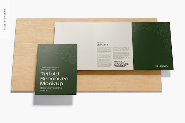 Trifold Brochures Mockup