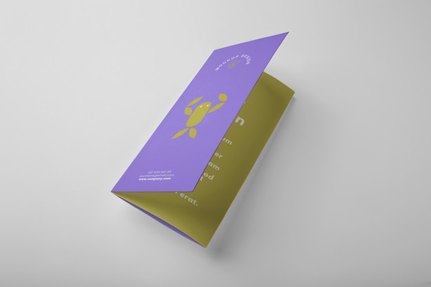 Trifold vertical mockup design