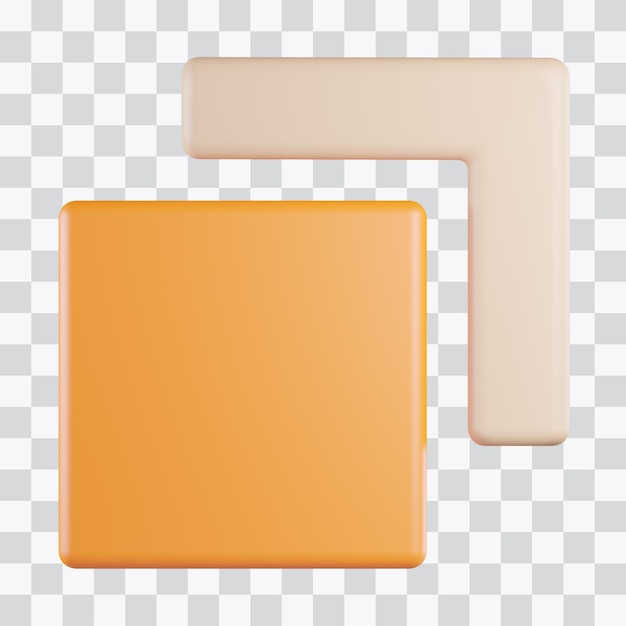 Trim Shape 3D Icon