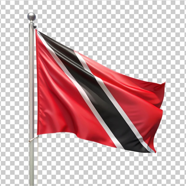 PSD trinidad and tobago flag illustration on white background