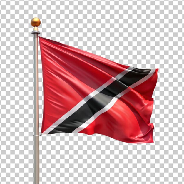 Trinidad and Tobago flag illustration on white background