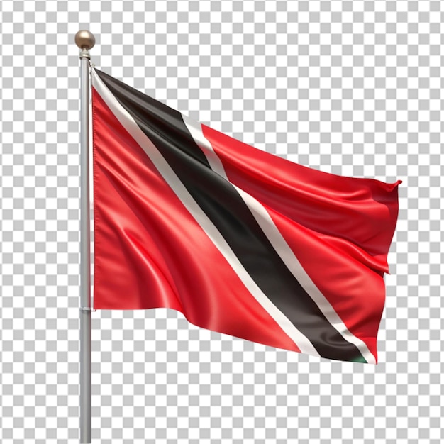 Trinidad and Tobago flag illustration on white background