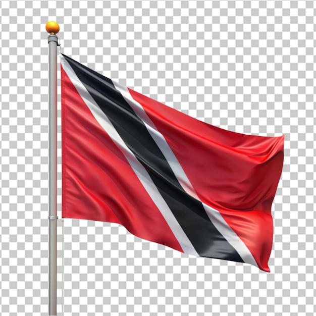 PSD trinidad and tobago flag illustration on white background