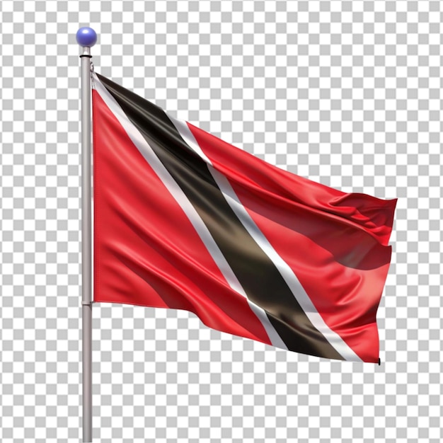 PSD trinidad and tobago flag illustration on white background