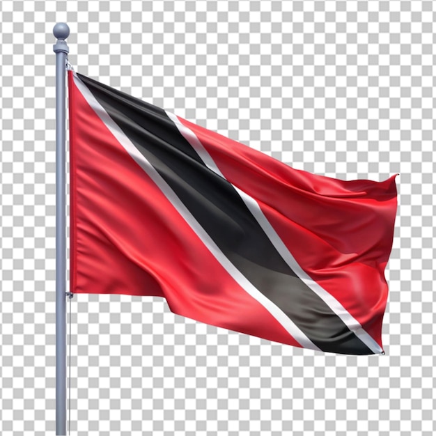 Trinidad and Tobago flag illustration on white background