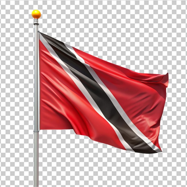 PSD trinidad and tobago flag illustration on white background