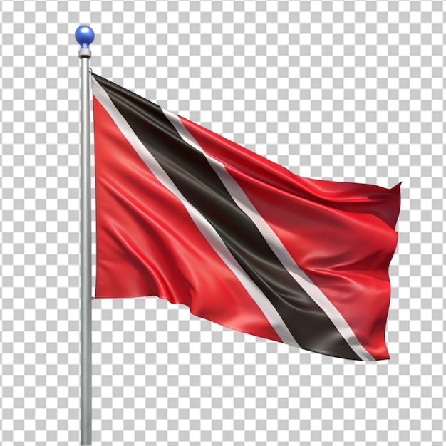 Trinidad and Tobago flag illustration on white background