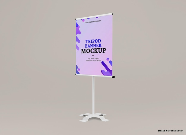 tripod stand banner mockup