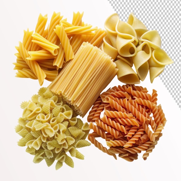 PSD tris di pasta italian on transparent background