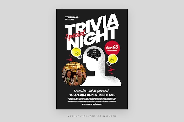 Trivia Night Flyer Template in PSD V1