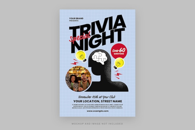 Trivia Night Flyer Template in PSD V2