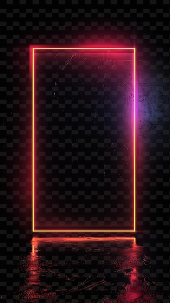 Tron Inspired Signboard With a Grid Like Board Shape Sleek F Y2K Shape Creative Signboard Decor