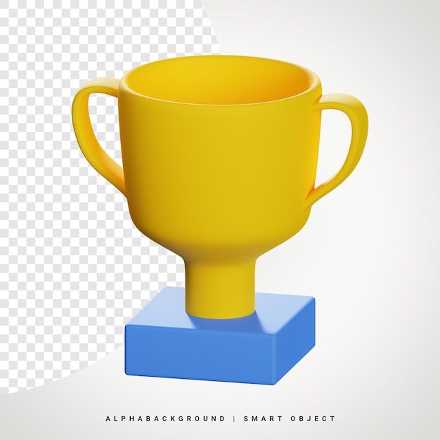 Trophy 3d Icon Illustration