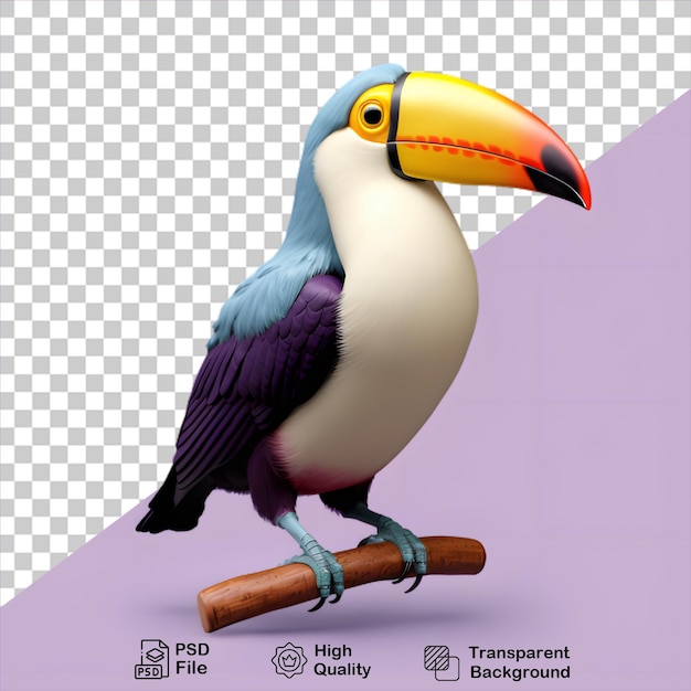 tropical Bird Toucan isolated on transparent background include png file