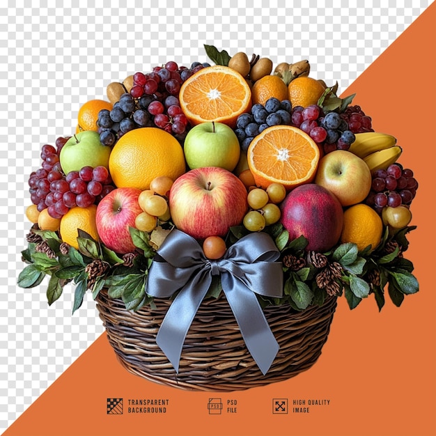 PSD tropical fruit basket background image hd quality