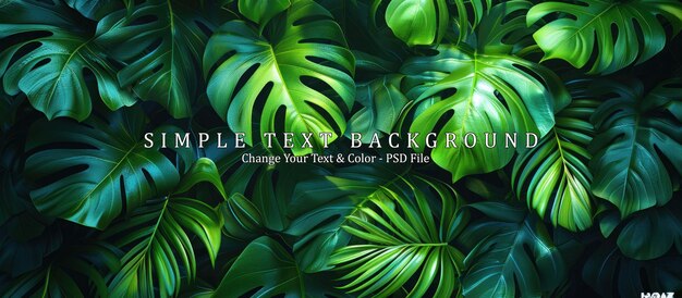 PSD tropical green leaf background